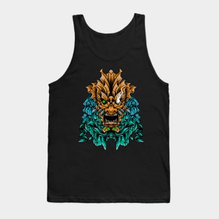 Japanese samurai Oni Tank Top